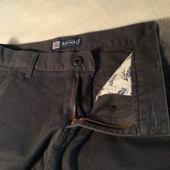 Blue Asphalt quality and comfort Dark Charcoal Grey Cargo Denim Jeans - Picture 5 of 16